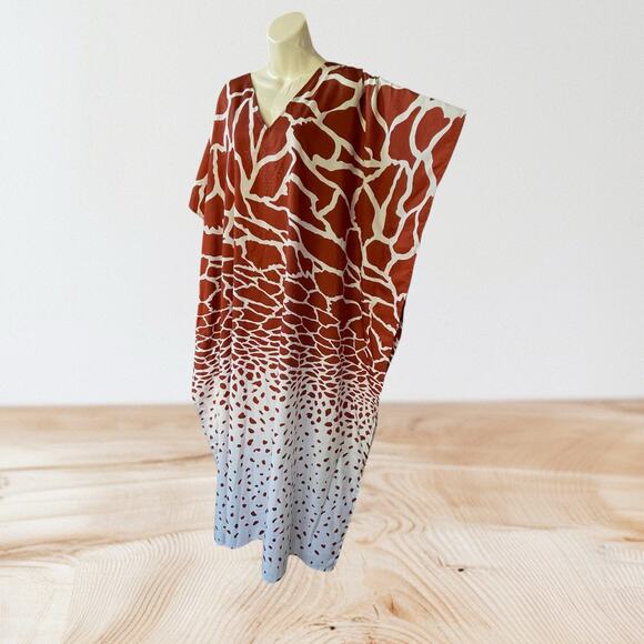 Vintage Mrs. Roper Caftan Three’s Company One Size Fits Most Giraffe Print - Picture 4 of 11